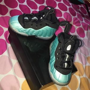 Nike Little Posite island Green/black